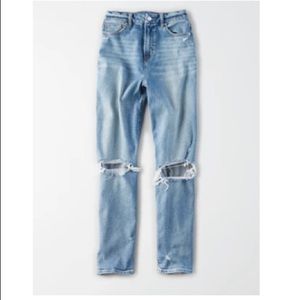 American Eagle stretch mom jeans size 14 short